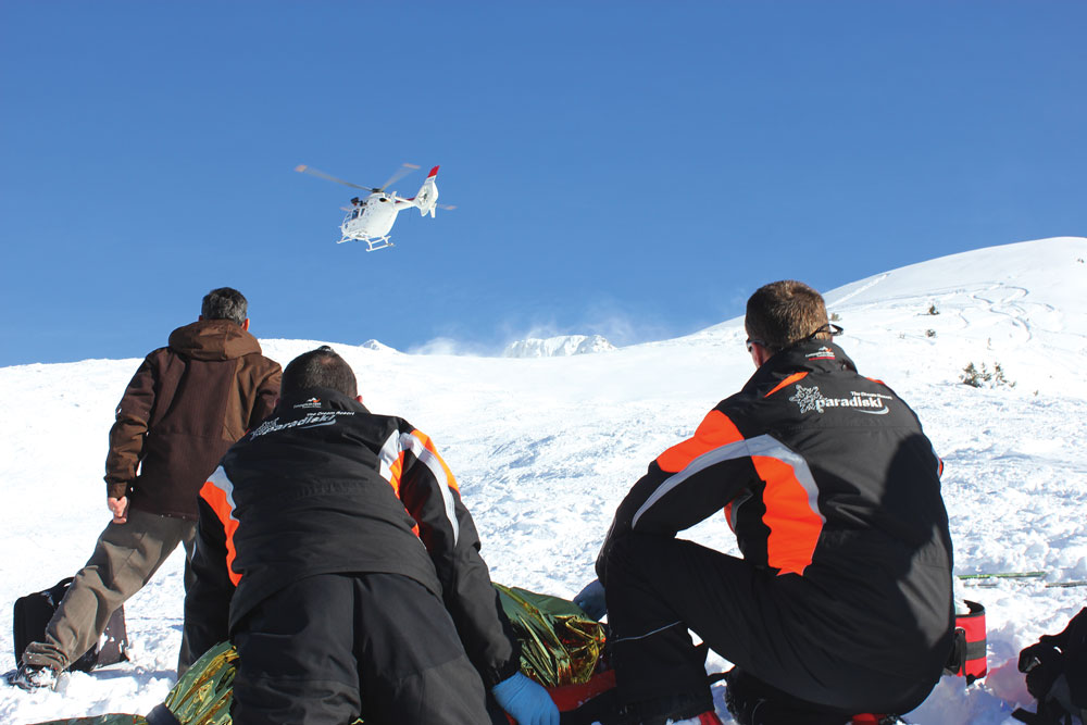 évacuation avalanche.