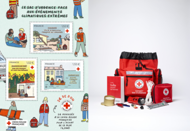 En trois timbres, La Poste promeut le sac d’urgence auprès du grand public